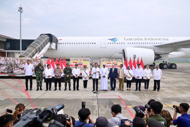 
 Presiden Jokowi Lepas Pengiriman Bantuan Kemanusiaan Untuk Palestina dan Sudan