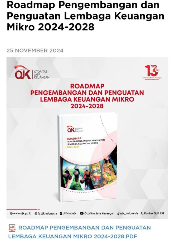 
 OJK Luncurkan Roadmap LKM 2024-2028 untuk Perkuat Peran Keuangan Mikro