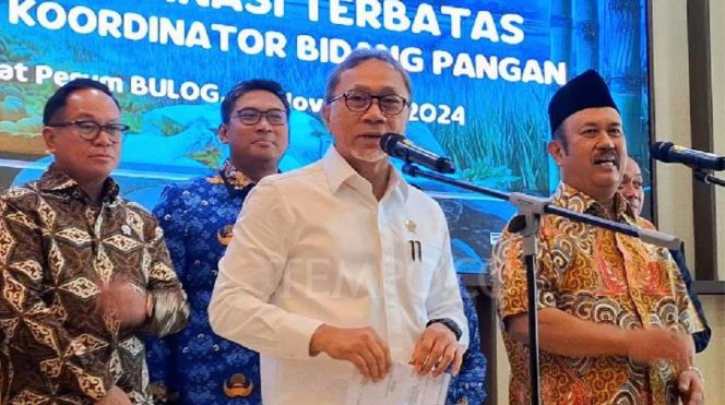 
 Menko Pangan Zulhas Pastikan Stok dan Harga Pangan Aman di Akhir Tahun 2024