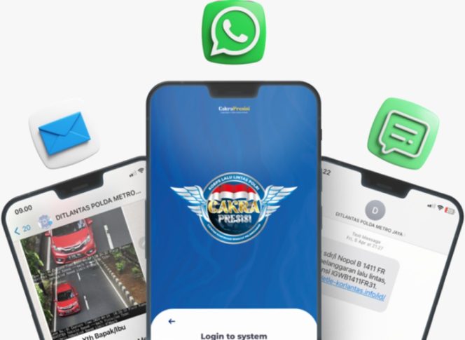 
 Cakra Presisi : Notifikasi Tilang Lewat WhatsApp